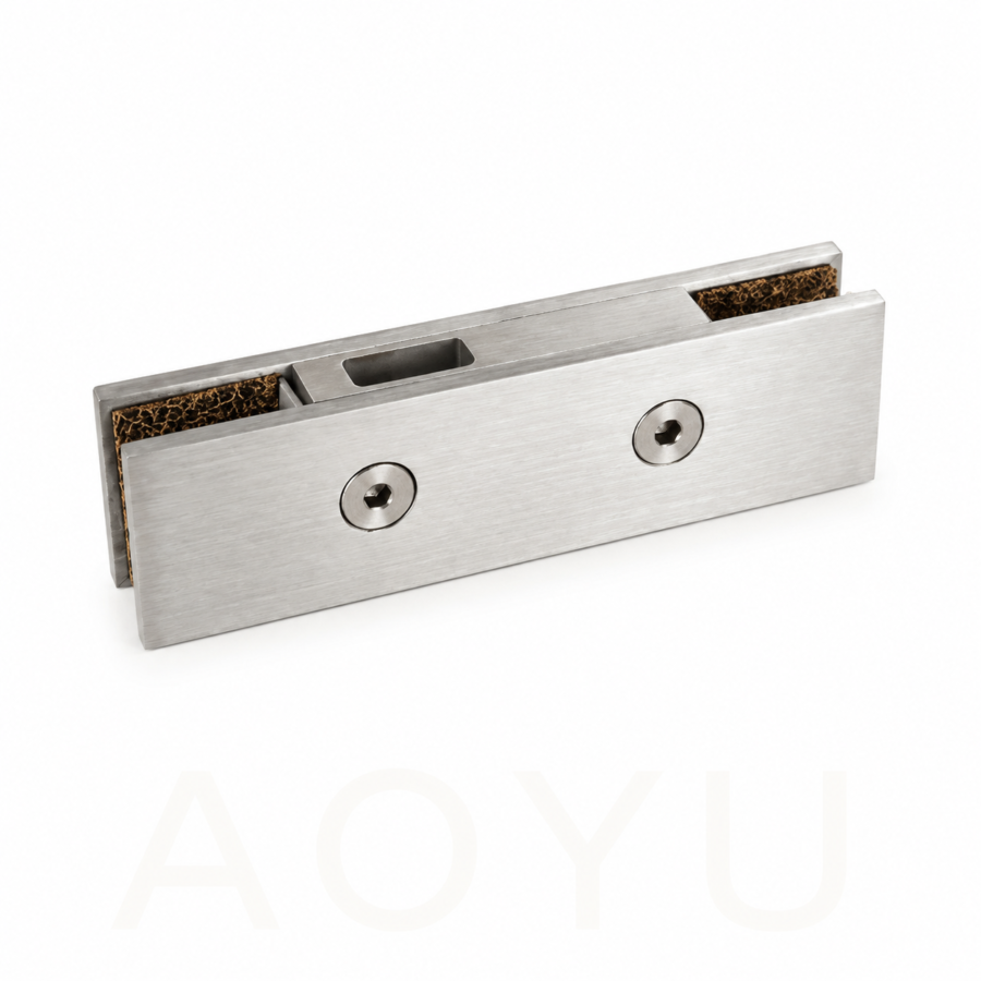 AISI 304 Stainless Steel Bottom Door Patch Fitting for Glass Doors