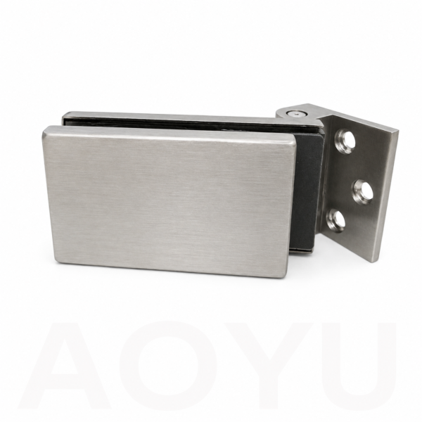 Square Aluminum Glass Door Hinge for Frameless Doors