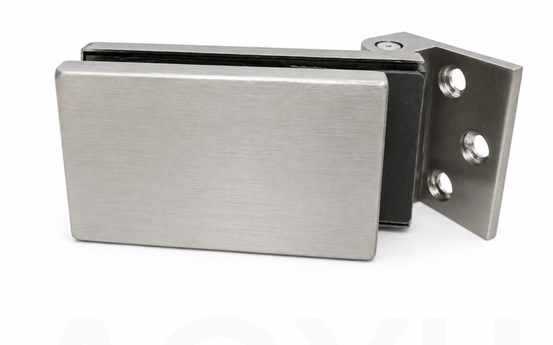 Square Aluminum Glass Door Hinge for Frameless Doors