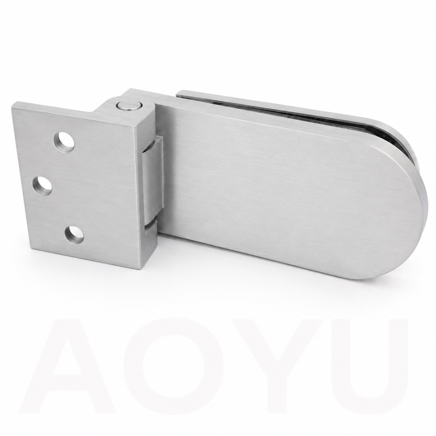 Aluminum Glass Door Hinge for Single-Action Swing Doors