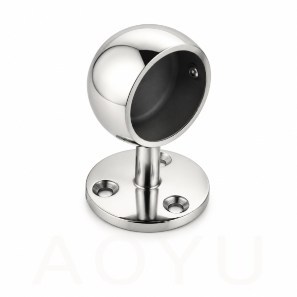 Ball-Design Handrail End Bracket for Tubular Handrails