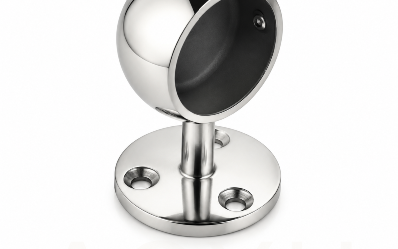 Ball-Design Handrail End Bracket for Tubular Handrails