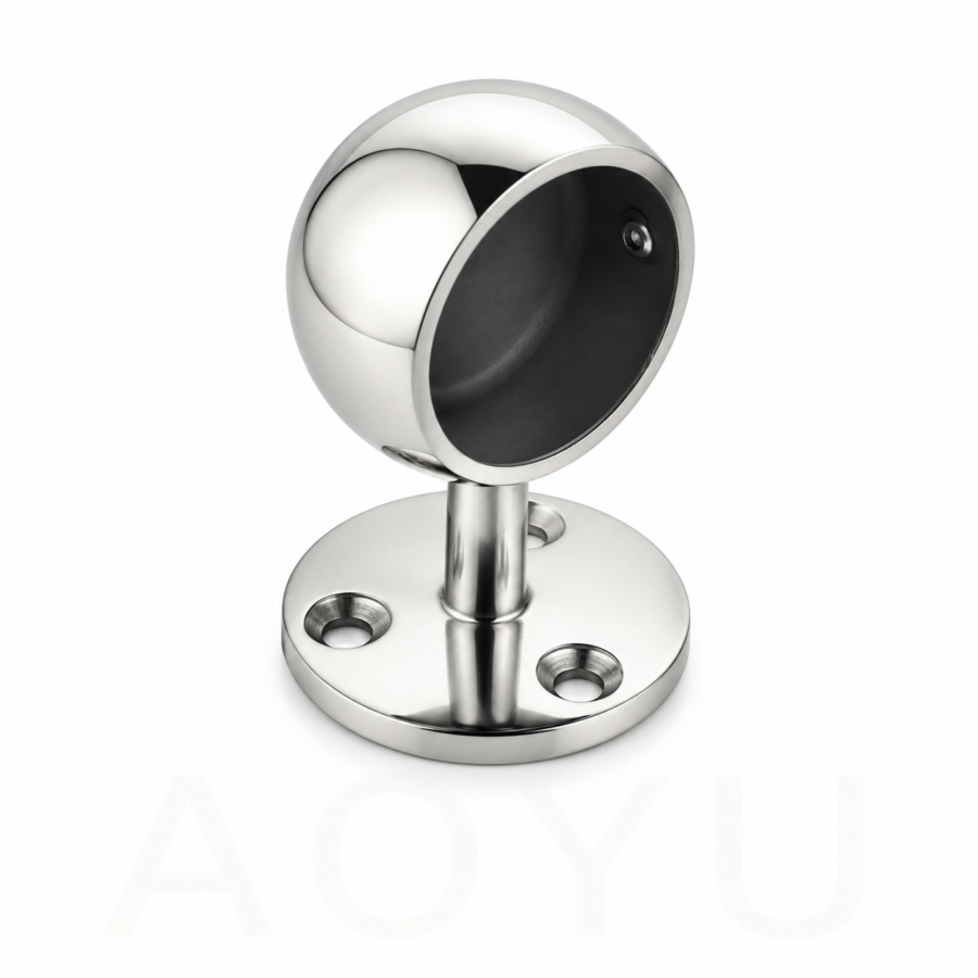 Ball-Design Handrail End Bracket for Tubular Handrails