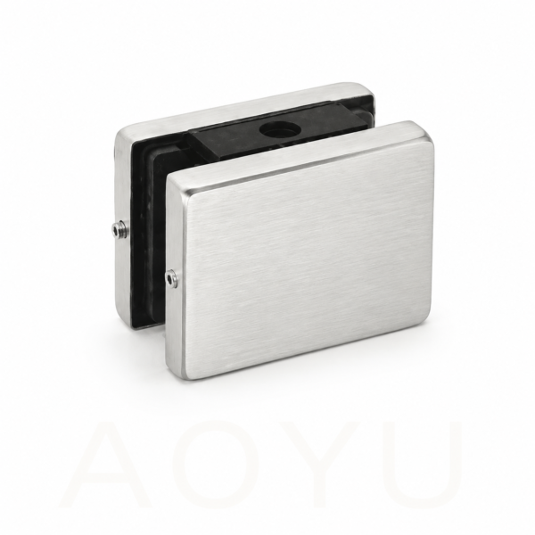 Square Stainless Steel Fixed Glass Patch Fitting