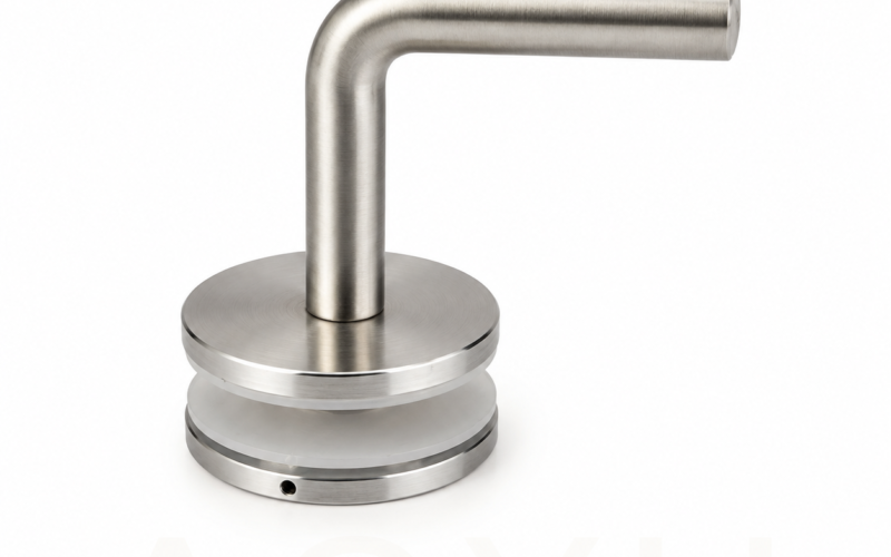 Stainless Steel Glass-Mounted Handrail Support Bracket