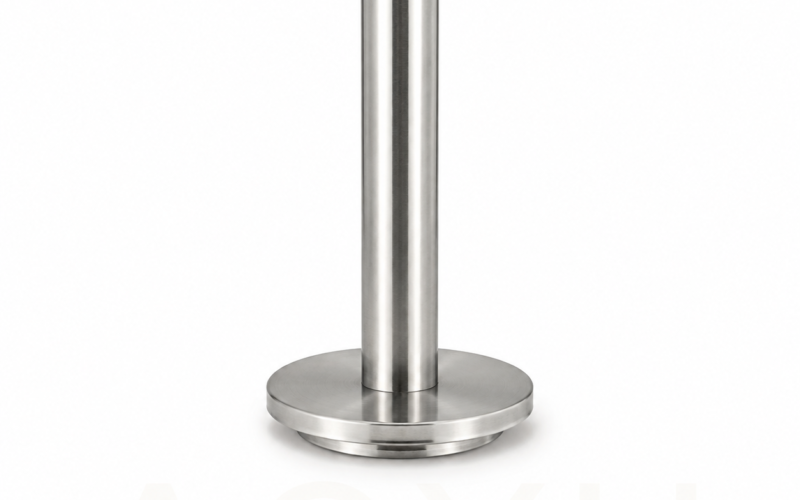 Stainless Steel Post-Mounted Handrail Support Bracket