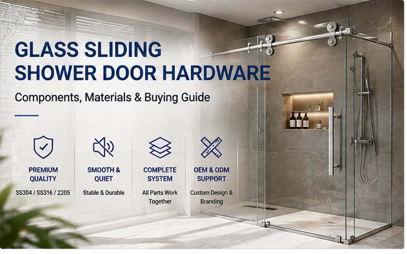 Glass Sliding Shower Door Hardware: Components, Materials & Buying Guide
