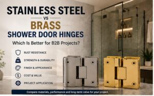 Stainless Steel Shower Door Hinges vs Brass Hinges: Which Is Better for B2B Projects?