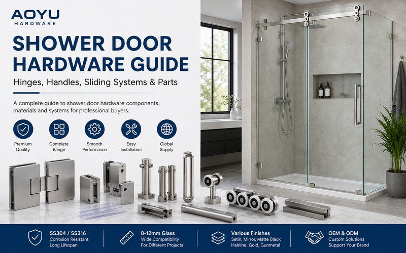 Shower Door Hardware Guide: Hinges, Handles, Sliding Systems & Parts