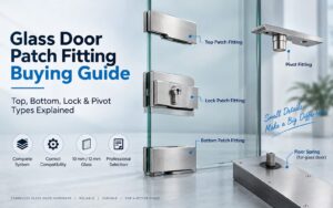 Glass Door Patch Fitting Buying Guide: Top, Bottom, Lock & Pivot Types Explained
