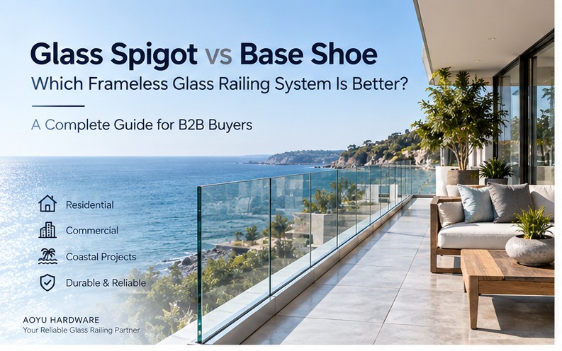 Glass Spigot vs Base Shoe: Which Frameless Glass Railing System Is Better?