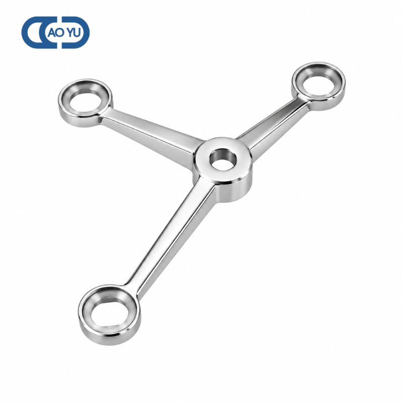 AISI 304 Y-Type Three Arm Spider Fitting 200mm for Glass Facades