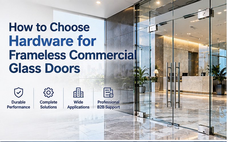 How to Choose Hardware for Frameless Commercial Glass Doors